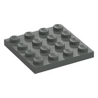 LEGO® los onderdeel Plaat Algemeen in kleur Donkergrijs 3031