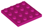LEGO® los onderdeel Plaat Algemeen in kleur Magenta 3031