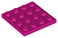 LEGO® los onderdeel Plaat Algemeen in kleur Magenta 3031