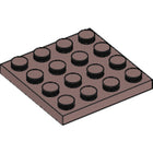 LEGO® los onderdeel Plaat Algemeen in kleur Zand Rood 3031