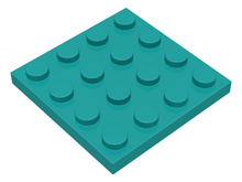 Plaatje in Gallery viewer laden, LEGO® los onderdeel Plaat Algemeen Donker Turkoois 3031