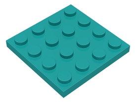 LEGO® los onderdeel Plaat Algemeen Donker Turkoois 3031