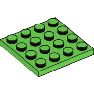 LEGO® los onderdeel Plaat Algemeen in kleur Fel Groen 3031