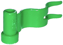 Plaatje in Gallery viewer laden, LEGO® los onderdeel Vlag in kleur Fel Groen 4495a