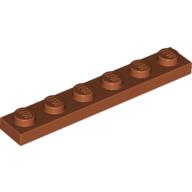 LEGO® los onderdeel Plaat Algemeen Donker Oranje 3666