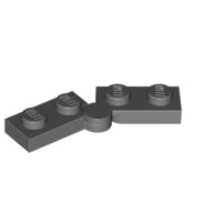 Plaatje in Gallery viewer laden, LEGO® onderdeel Scharnier Donker Blauwachtig Grijs 2429c01