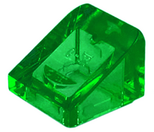 Plaatje in Gallery viewer laden, LEGO® los onderdeel Dakpan Algemeen Doorzichtig Groen 54200