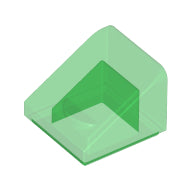 Plaatje in Gallery viewer laden, LEGO® los onderdeel Dakpan Algemeen Doorzichtig Groen 54200