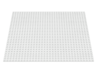 LEGO® los onderdeel Grondplaat in kleur Wit 3811