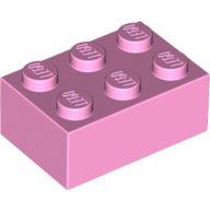 Plaatje in Gallery viewer laden, LEGO® los onderdeel Steen in kleur Fel Roze 3002