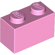 Plaatje in Gallery viewer laden, LEGO® los onderdeel Steen in kleur Fel Roze 3004