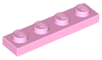 LEGO® los onderdeel Plaat Algemeen in kleur Fel Roze 3710