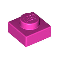Plaatje in Gallery viewer laden, LEGO® los onderdeel Plaat Algemeen in kleur Donker Roze 3024