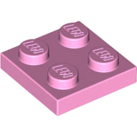 Plaatje in Gallery viewer laden, LEGO® los onderdeel Plaat Algemeen in kleur Fel Roze 3022