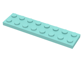LEGO® los onderdeel Plaat Algemeen in kleur Aqua 3034