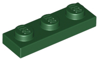 LEGO® los onderdeel Plaat Algemeen in kleur Donkergroen 3623