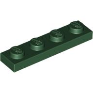 LEGO® los onderdeel Plaat Algemeen in kleur Donkergroen 3710