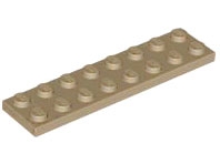 LEGO® los onderdeel Plaat Algemeen Donker Geelbruin 3034