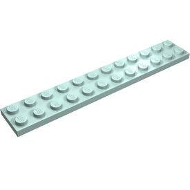 LEGO® los onderdeel Plaat Algemeen in kleur Aqua 2445