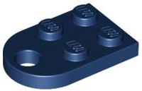 LEGO® los onderdeel Plaat Aangepast Donkerblauw 3176