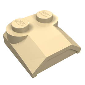 LEGO® los onderdeel Dakpan Gebogen in kleur Geelbruin 41855