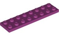LEGO® los onderdeel Plaat Algemeen in kleur Magenta 3034