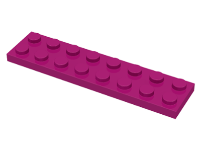LEGO® los onderdeel Plaat Algemeen in kleur Magenta 3034