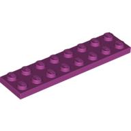 LEGO® los onderdeel Plaat Algemeen in kleur Magenta 3034