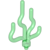 Plaatje in Gallery viewer laden, LEGO® los onderdeel Plant &amp; Struik Doorzichtig Groen 30093