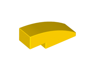 LEGO® los onderdeel Dakpan Gebogen in kleur Geel 50950