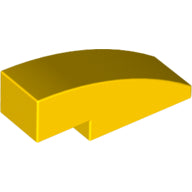 Plaatje in Gallery viewer laden, LEGO® los onderdeel Dakpan Gebogen in kleur Geel 50950