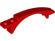 LEGO® los onderdeel Dakpan Gebogen in kleur Rood 50967