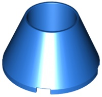 Plaatje in Gallery viewer laden, LEGO® los onderdeel Kegel in kleur Blauw 4742