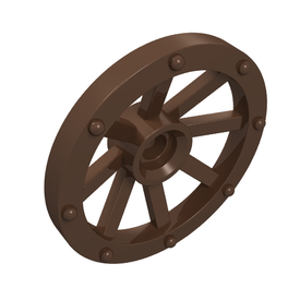 LEGO® los onderdeel Wiel in kleur Bruin 2470