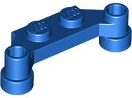 LEGO® los onderdeel Plaat Aangepast in kleur Blauw 4590