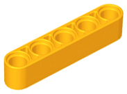 Plaatje in Gallery viewer laden, LEGO® onderdeel Technische Hefbalk Helder Licht Oranje 32316
