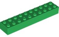 Plaatje in Gallery viewer laden, LEGO® los onderdeel Steen in kleur Groen 3006