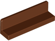 LEGO® los onderdeel Paneel in kleur Roodachtig Bruin 30413