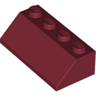 Plaatje in Gallery viewer laden, LEGO® los onderdeel Dakpan Algemeen in kleur Donkerrood 3037