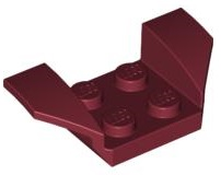 LEGO® los onderdeel Spatbord in kleur Donkerrood 41854