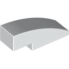 LEGO® los onderdeel Dakpan Gebogen in kleur Wit 50950