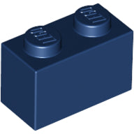 Plaatje in Gallery viewer laden, LEGO® los onderdeel Steen in kleur Donkerblauw 3004