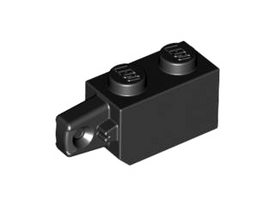 LEGO® los onderdeel Scharnier in kleur Zwart 30364