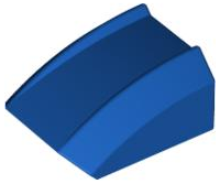 LEGO® los onderdeel Dakpan Gebogen Blauw Violet 30602