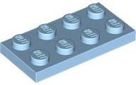 Plaatje in Gallery viewer laden, LEGO® los onderdeel Plaat Algemeen in kleur Maersk Blue 3020