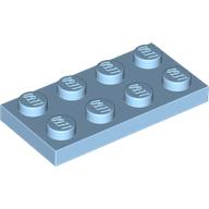 LEGO® los onderdeel Plaat Algemeen in kleur Maersk Blue 3020