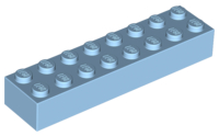 LEGO® los onderdeel Steen in kleur Maersk Blue 3007