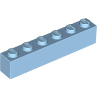 LEGO® los onderdeel Steen in kleur Maersk Blue 3009