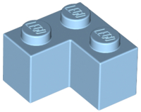 LEGO® los onderdeel Steen in kleur Maersk Blue 2357