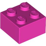 Plaatje in Gallery viewer laden, LEGO® los onderdeel Steen in kleur Donker Roze 3003